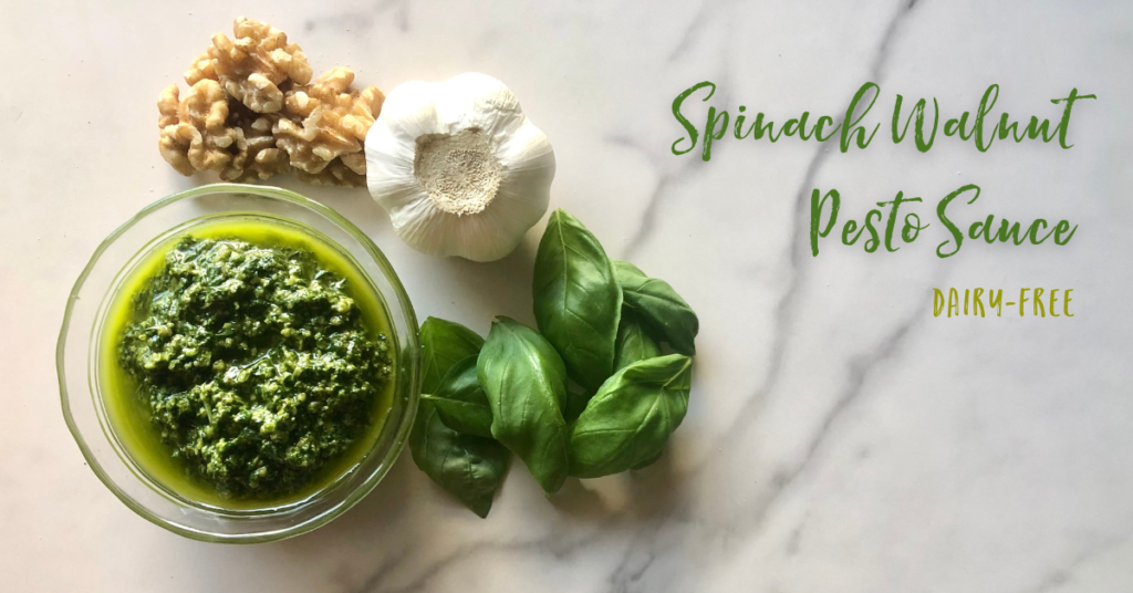 Recipe: Spinach Walnut Pesto Sauce